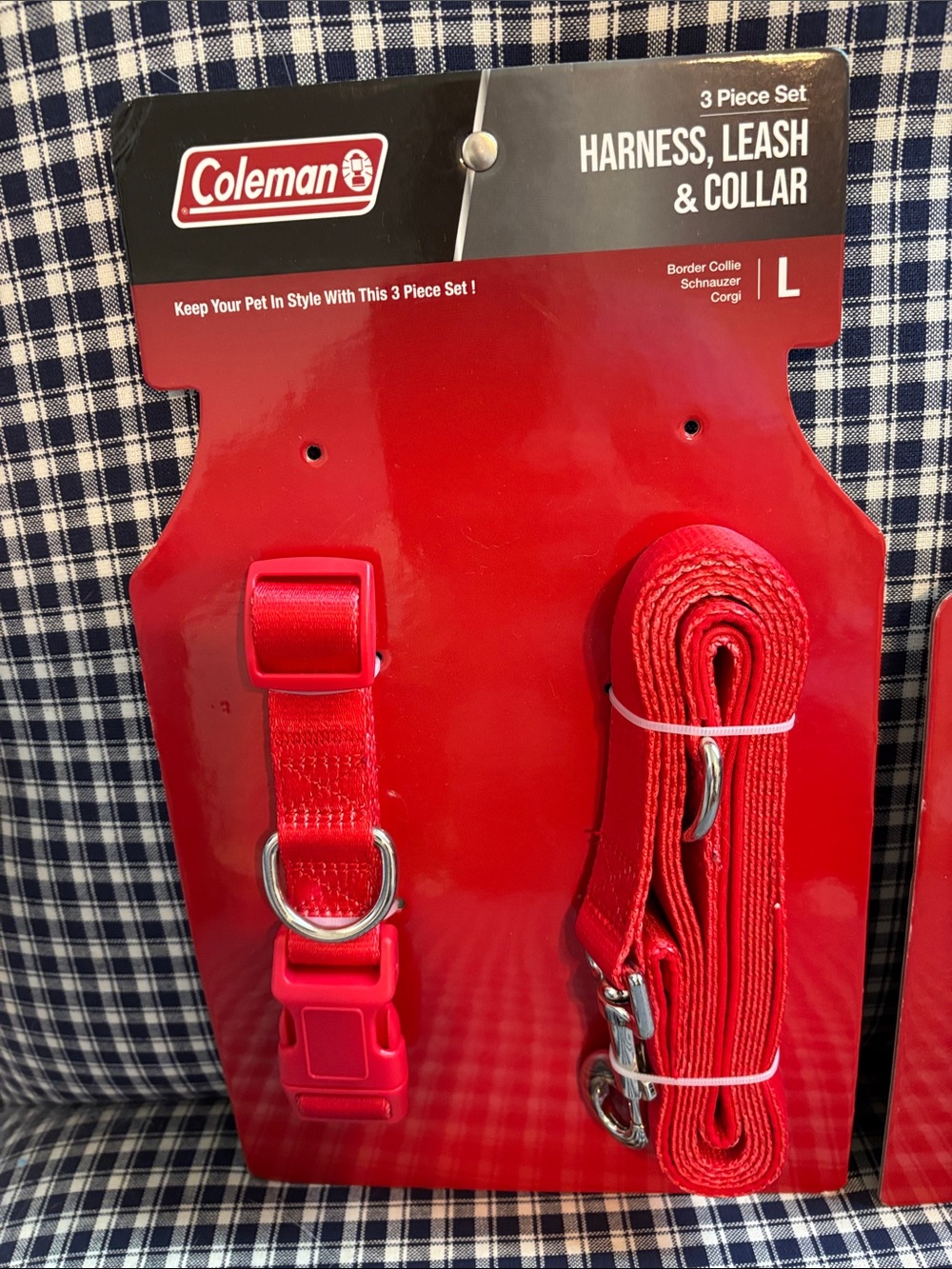 Coleman large leash and collar